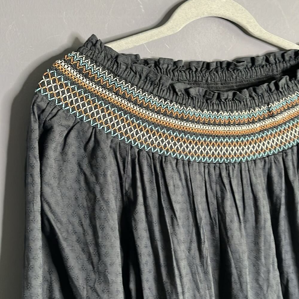 Universal Thread Gray Tiered Ruffle Maxi Dress Of… - image 6